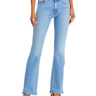 Mother The Weekender Mid Rise Flared Jeans in Blessing in Disguise