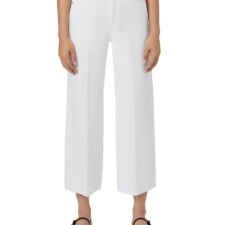 Paige Petites Anessa High Rise Wide Leg Jeans in Crisp White