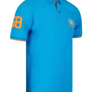 Polo Shirts Sporty Cotton Pique Polo Shirt in Blithe Blue / S - Tokyo Laundry