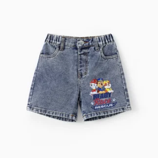 PAW Patrol Toddlers Boys 1pc Chase Marshall And Rubble Cotton Denim Shorts