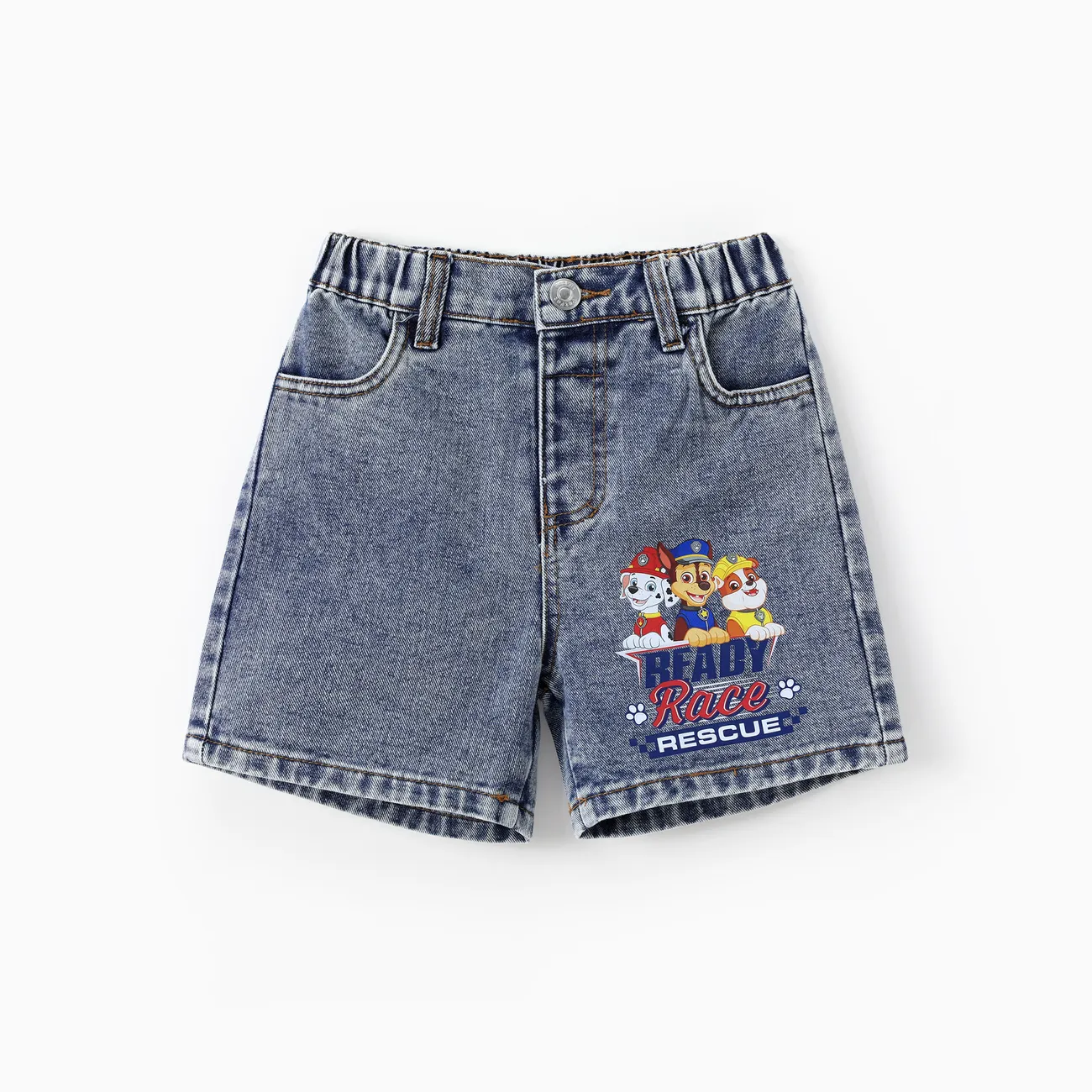 PAW Patrol Toddlers Boys 1pc Chase Marshall And Rubble Cotton Denim Shorts