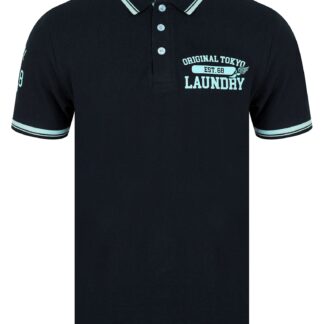 Polo Shirts Fotos Cotton Pique Polo Shirt in Sky Captain Navy / S - Tokyo Laundry