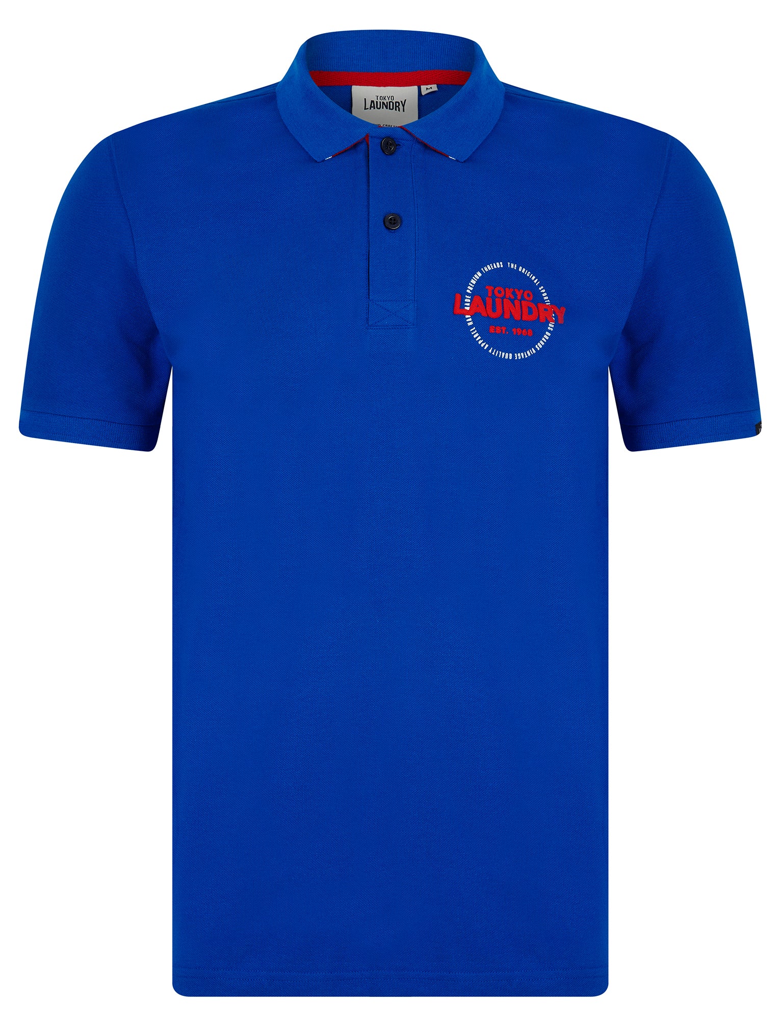 Polo Shirts Kairo Cotton Pique Polo Shirt in Jet Blue / S - Tokyo Laundry