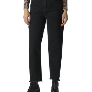 Whistles High Rise Barrel Leg Jeans in Black