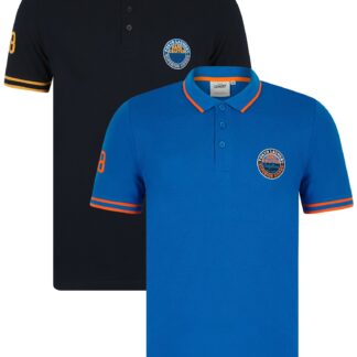 2 Pack Polos Prost (2 Pack) Cotton Pique Polo Shirts in Sky Captain Navy / Jet Blue / S - Tokyo Laundry