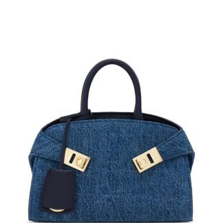 Ferragamo Hug Mini Denim Handbag