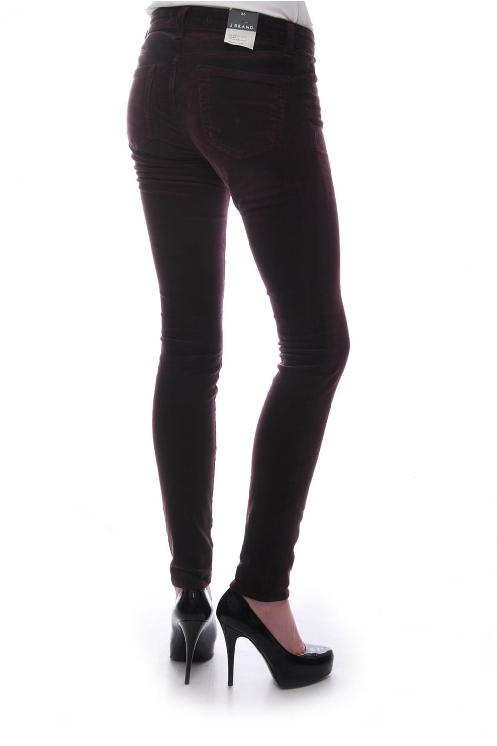 J BRAND MID RISE SKINNY CORD Size: 25