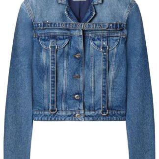 OFF WHITE WOMENS CARGO CROP JACKET Size: 42, colour: BLUE