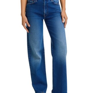 Mother The Rambler Zip Flood High Rise Jeans in Nip It In The Bud