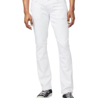 Paige Federal Slim Straight Jeans in Icecap White