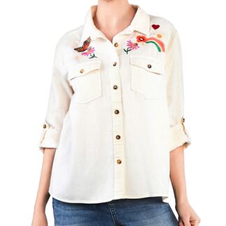 Billy T Happy Place Denim Shirt
