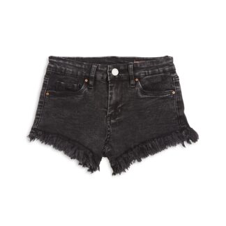 Blanknyc Girls' Sabotage High Rise Frayed Denim Shorts - Big Kid