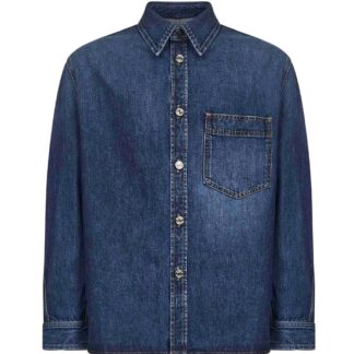 GIVENCHY VINTAGE DENIM OVERSHIRT Size: M, colour: BLUE