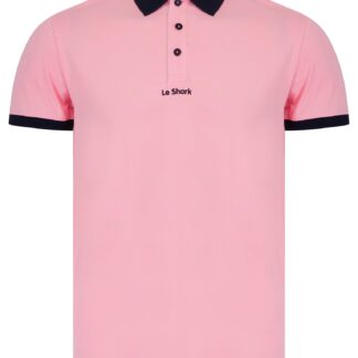 Polo Shirts Ridge Stretch Cotton Pique Polo Shirt in Pink Nectar - Le Shark / S - Tokyo Laundry