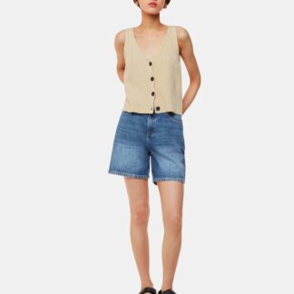 Whistles Women's Denim High Waisted Shorts - 29PET, Denim