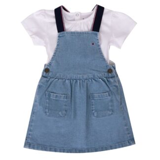 Denim Dungaree Dress