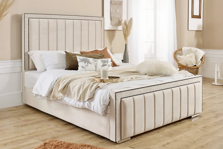 Experience Premium Comfort With The Houston Plush Luxury Bed Frame | Wowcher