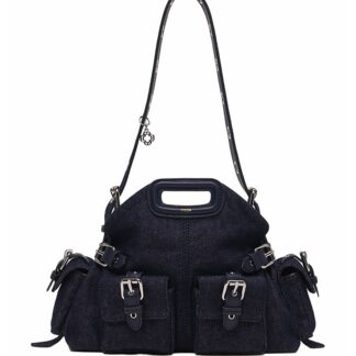 Maje Miss M Pockets Denim Bag