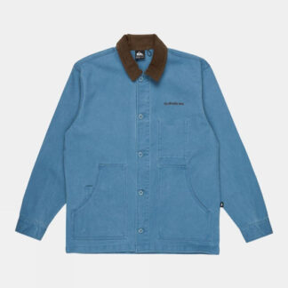 Quiksilver Mens Surf Chores Jacket - Mid Blue
