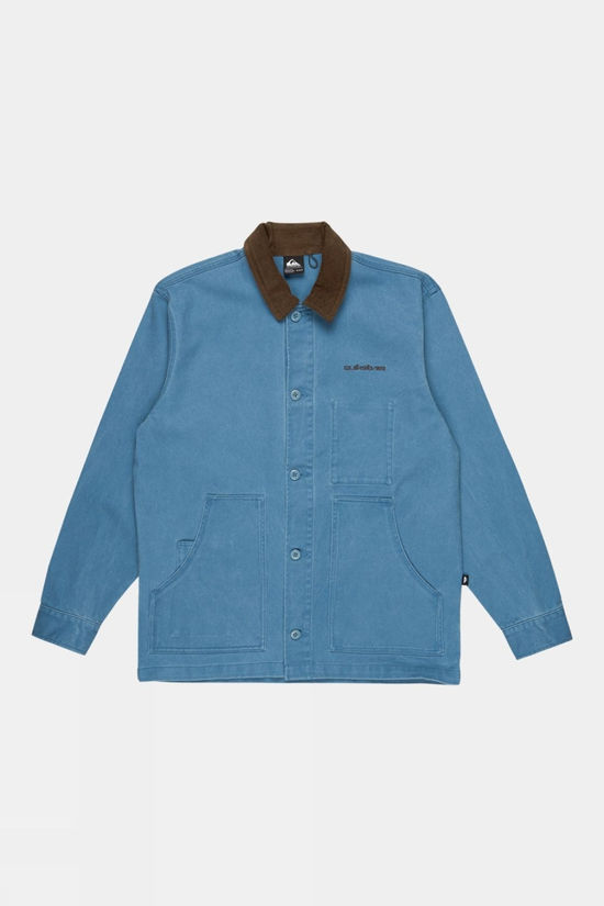 Quiksilver Mens Surf Chores Jacket - Mid Blue