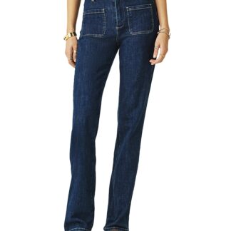 ba & sh Ross Straight Leg Jeans in Blue Jeans