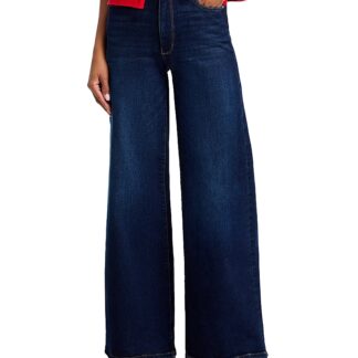 DL1961 Hepburn High Rise Wide Leg Jeans in Mediterranean