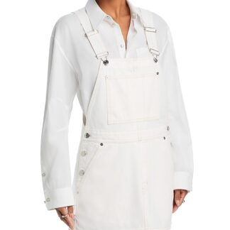 Frame The Skirtall Overall Dress in Au Natural Clean