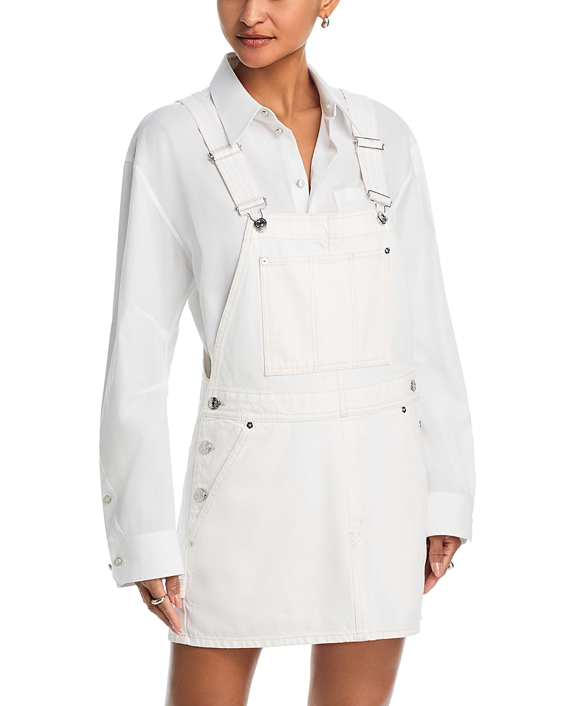 Frame The Skirtall Overall Dress in Au Natural Clean