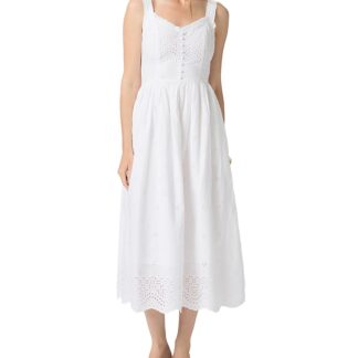 Paige Riesling Eyelet Midi Dress