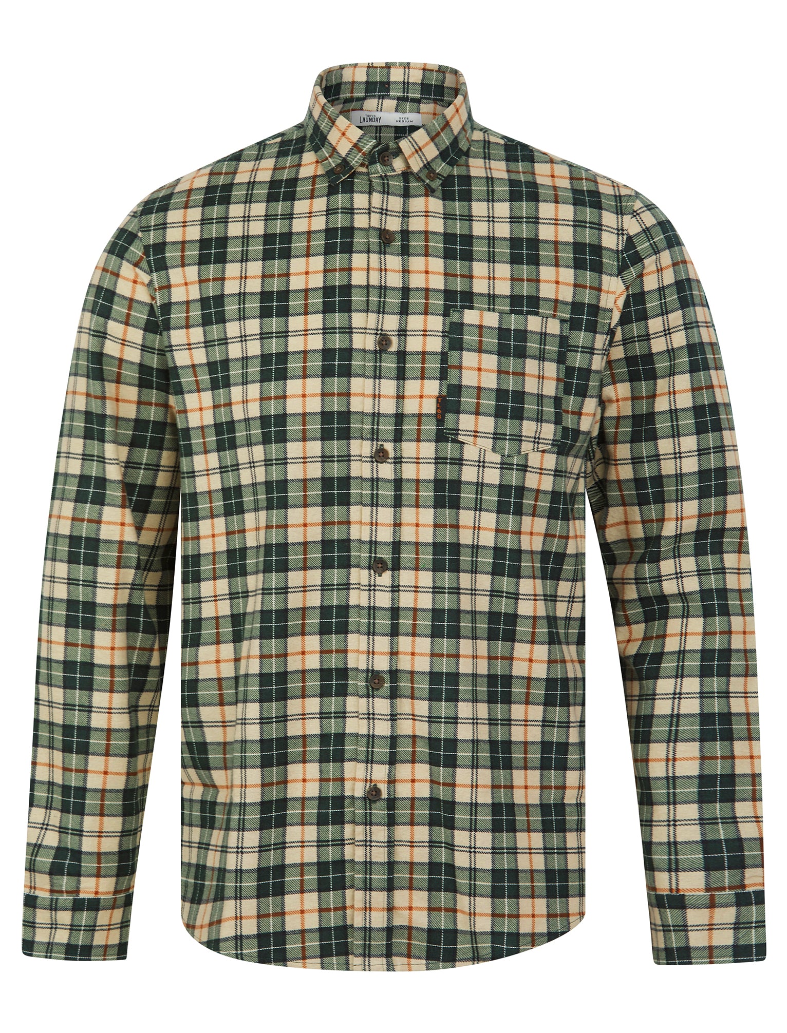Shirts Laidler Checked Cotton Flannel Long Sleeve Shirt in Darkest Spruce / S - Tokyo Laundry