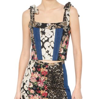 Alice and Olivia Clara Paneled Top