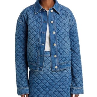 Farm Rio Quilted Denim Jacket