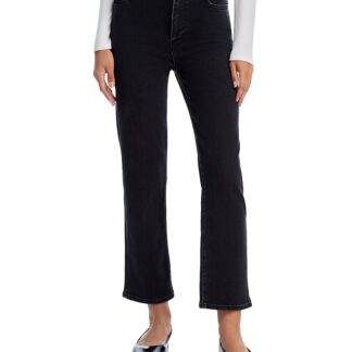 Frame Le Sleek Straight Jeans in Meteor