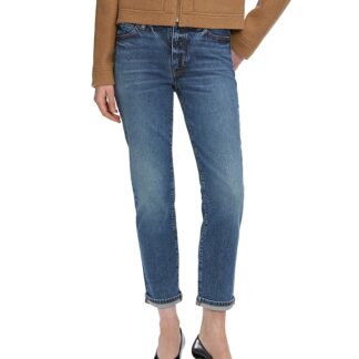 Frame The Borrowed High Rise Ankle Slim Leg Jeans in Nebula