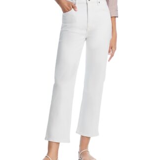 Frame The Ruler High Rise Crop Jeans in Au Natural Clean