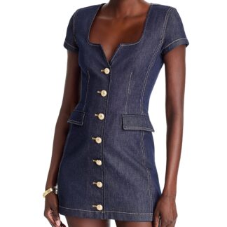 Generation Love Brunella Sheen Denim Mini Dress