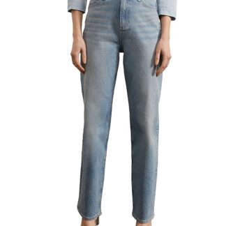 Hobbs London Limited Leigh Straight Leg Jean in Light Wash