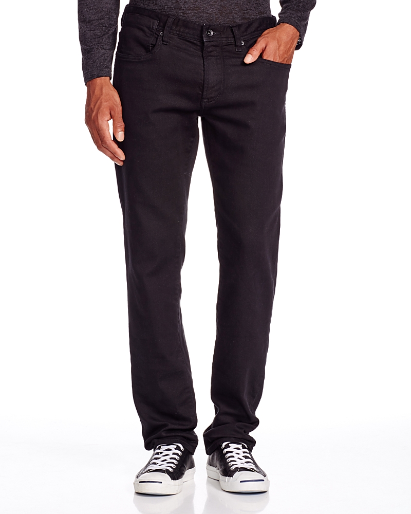 John Varvatos Usa J701 Straight Fit Jeans in Black