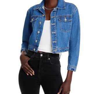 L'Agence Koda Cropped Denim Jacket