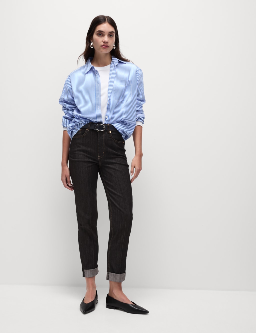 M&S Harper Cigarette Smart Jeans Black