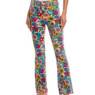 Mother High Waisted Weekender Skimp Jeans in Track And Flower Fields