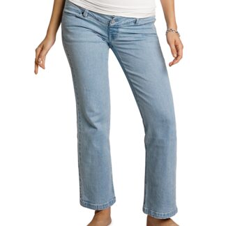 Nom Maternity Hailey Straight Leg Jeans in Light Wash