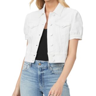 Paige Kendra Puff Sleeve Denim Jacket