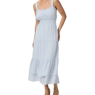Paige Persimmon Smocked Maxi Dress