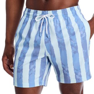 Trunks Surf & Swim Co. Sano Abstract Stripe 6.5 Swim Trunks
