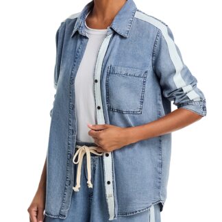 Vintage Havana Contrast Taping Chambray Shirt