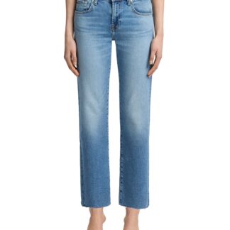7 For All Mankind Calie Straight Leg Ankle Jeans in Fancy