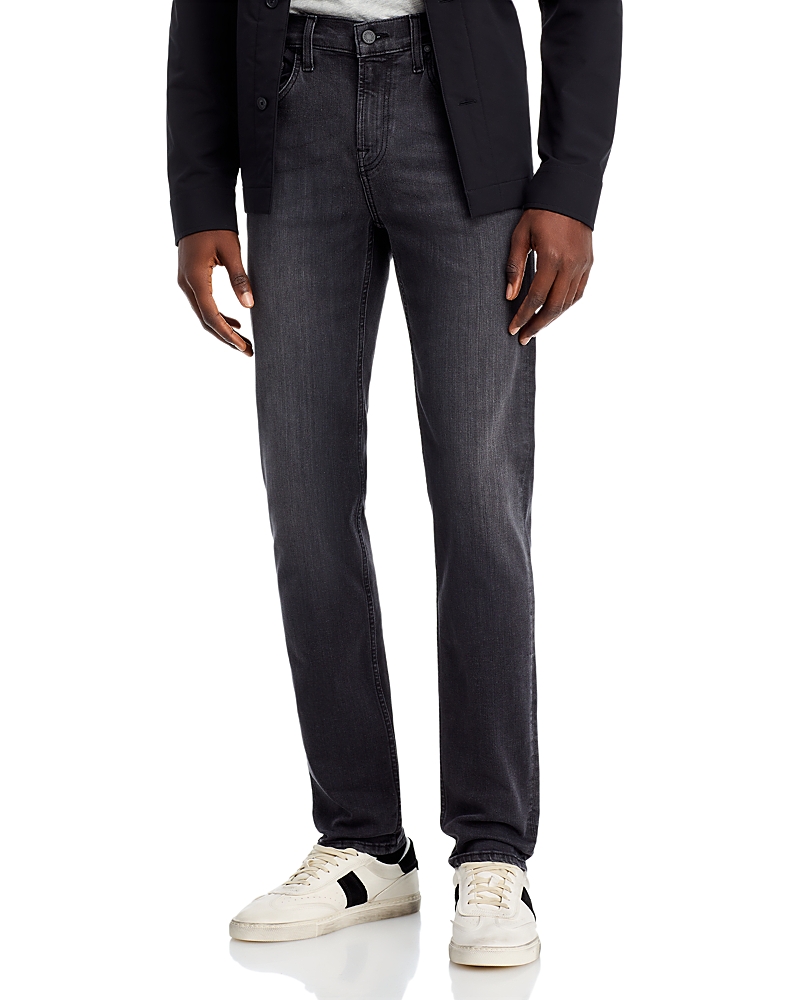 7 For All Mankind Luxe Performance Plus Slimmy Tapered Slim Fit Jeans in Washed Black