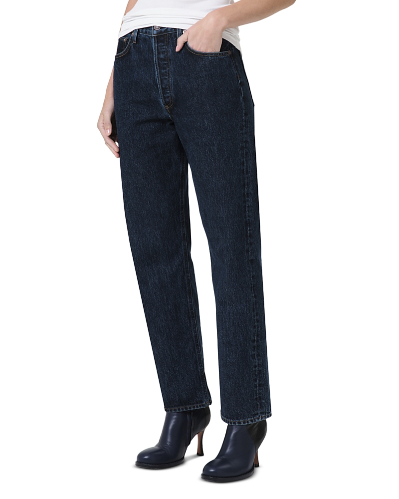 Agolde 90's Pinch Waist High Rise Straight Jeans in Pendulum