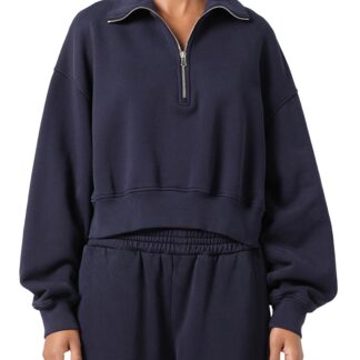 Agolde Bethan Quarter Zip Sweatshirt